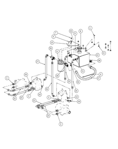 Hydro Pump Assembly Diagram and Parts List for M54-HN 53BB5ETW750-24-HP Cub Cadet Lawn Tractor